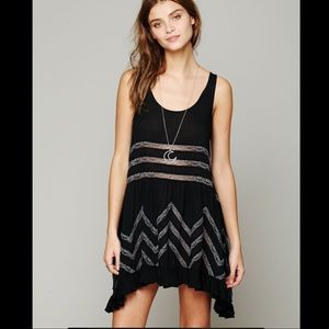 Free People Voile Trapeze - Black - XS